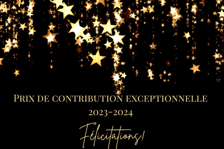 Prix de contribution exceptionnelle 