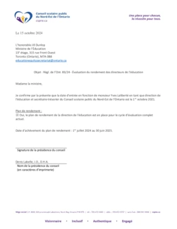 Lettre min Dunlop_confirm écrite_plan de rendement DÉ_CSPNE 2024-25.pdf